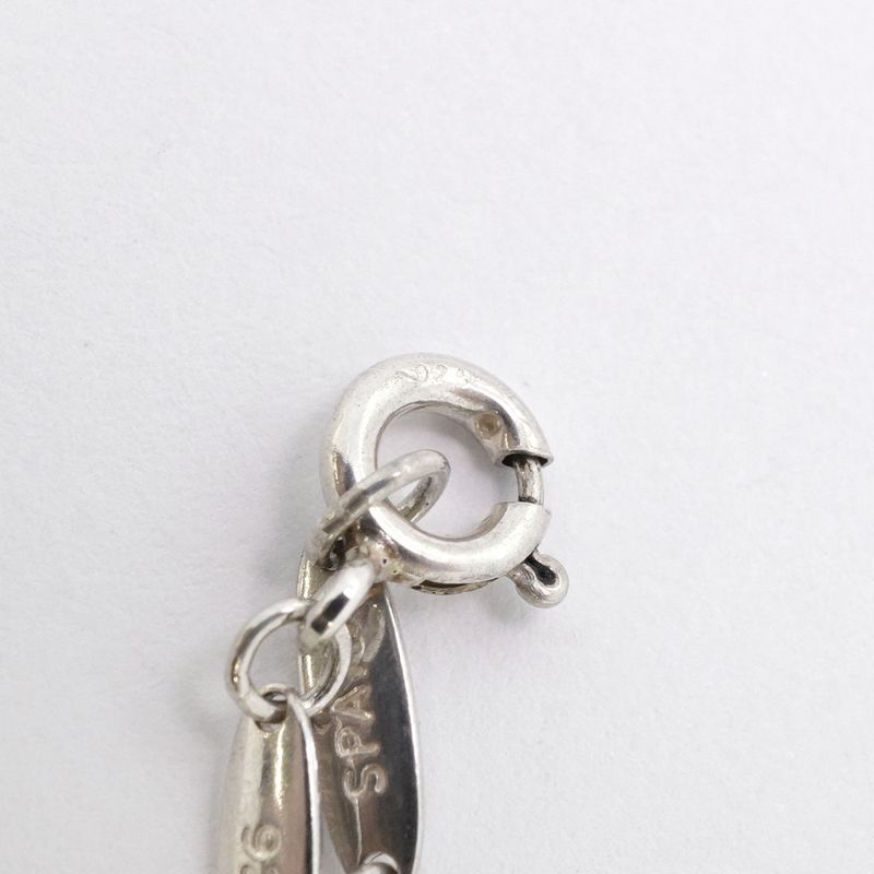 Tiffany & Co Necklace Open Heart 2PD Silver 925 Diamond Ladies