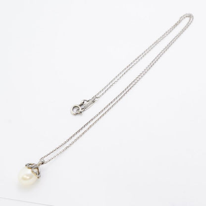 Tiffany & Co Necklace Heart Motif Silver 925 Pearl Ladies