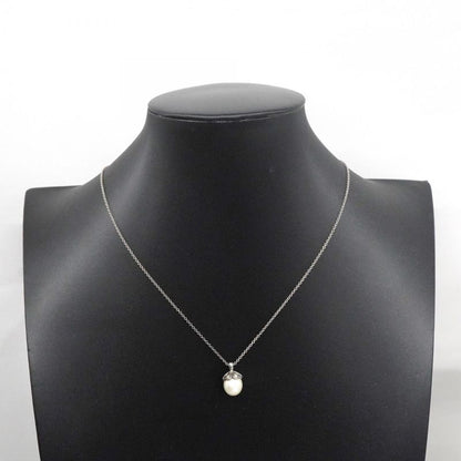 Tiffany & Co Necklace Heart Motif Silver 925 Pearl Ladies