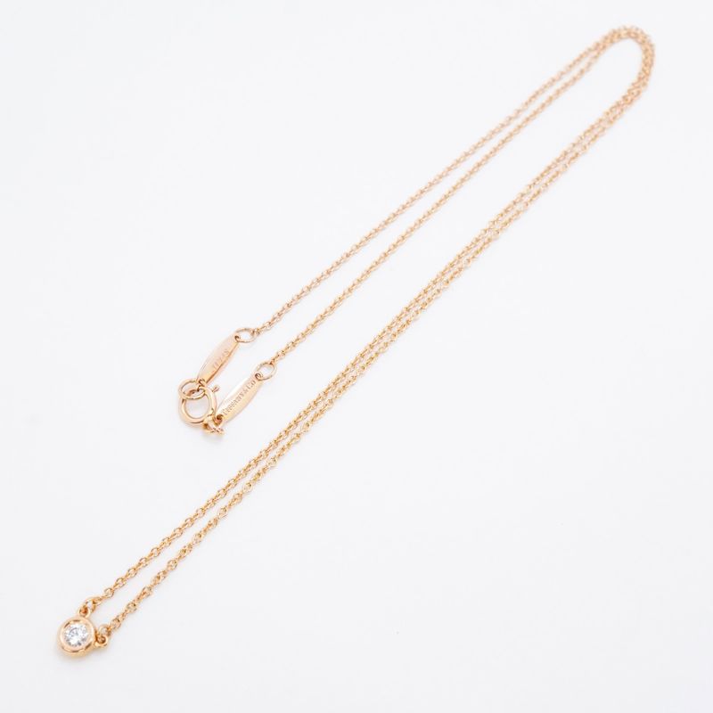 Tiffany & Co Necklace By-the-yard 1PD 18K Pink Gold Pink Gold Diamond Ladies