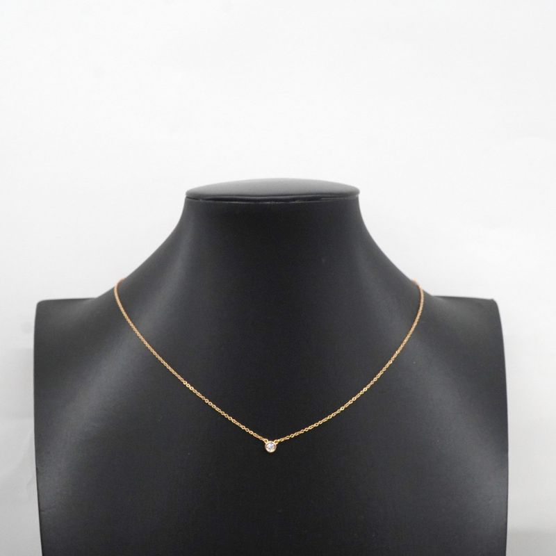 Tiffany & Co Necklace By-the-yard 1PD 18K Pink Gold Pink Gold Diamond Ladies