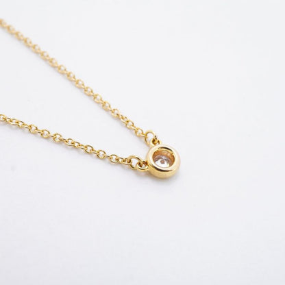 Tiffany & Co Necklace By-the-yard 1PD 18K Pink Gold Pink Gold Diamond Ladies