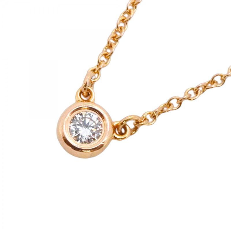 Tiffany & Co Necklace By-the-yard 1PD 18K Pink Gold Pink Gold Diamond Ladies