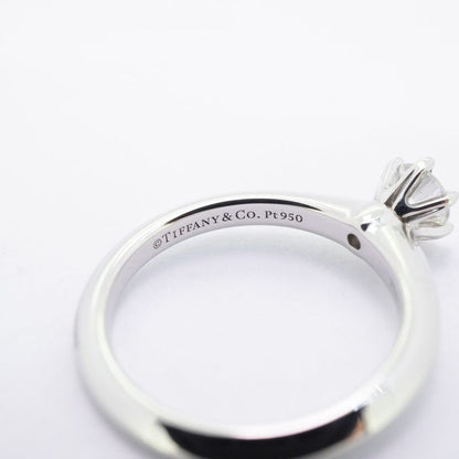 Tiffany & Co Ring Solitaire 1PD Pt950 Platinum Diamond 0.30ct 6 Ladies