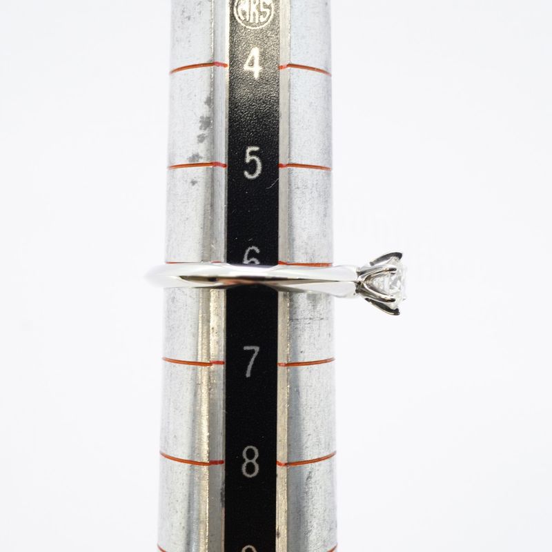 Tiffany & Co Ring Solitaire 1PD Pt950 Platinum Diamond 0.30ct 6 Ladies