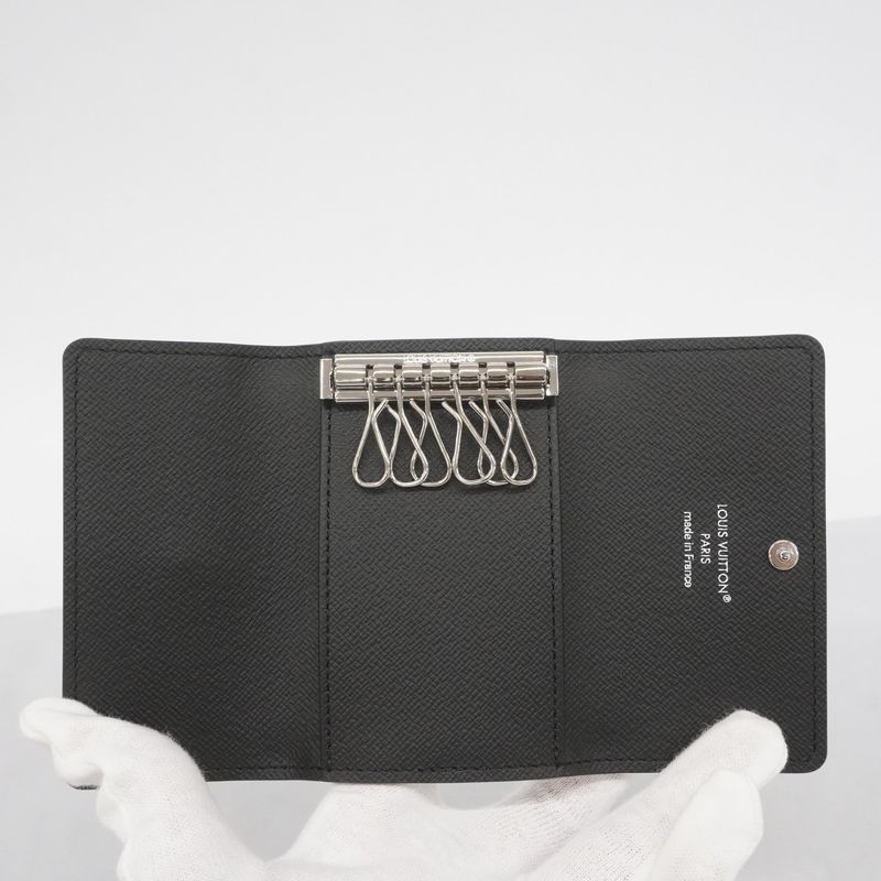Louis Vuitton Key Case Monogram Eclipse Multicles 6 M82603 Black Men's