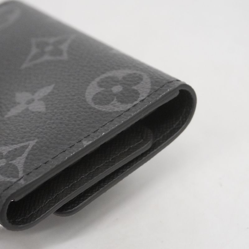 Louis Vuitton Key Case Monogram Eclipse Multicles 6 M82603 Black Men's