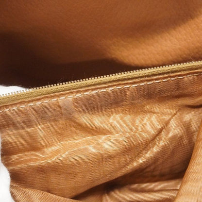 Celine Handbag Macadam PVC Brown Gold Hardware Women