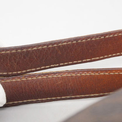 Celine Handbag Macadam PVC Brown Gold Hardware Women