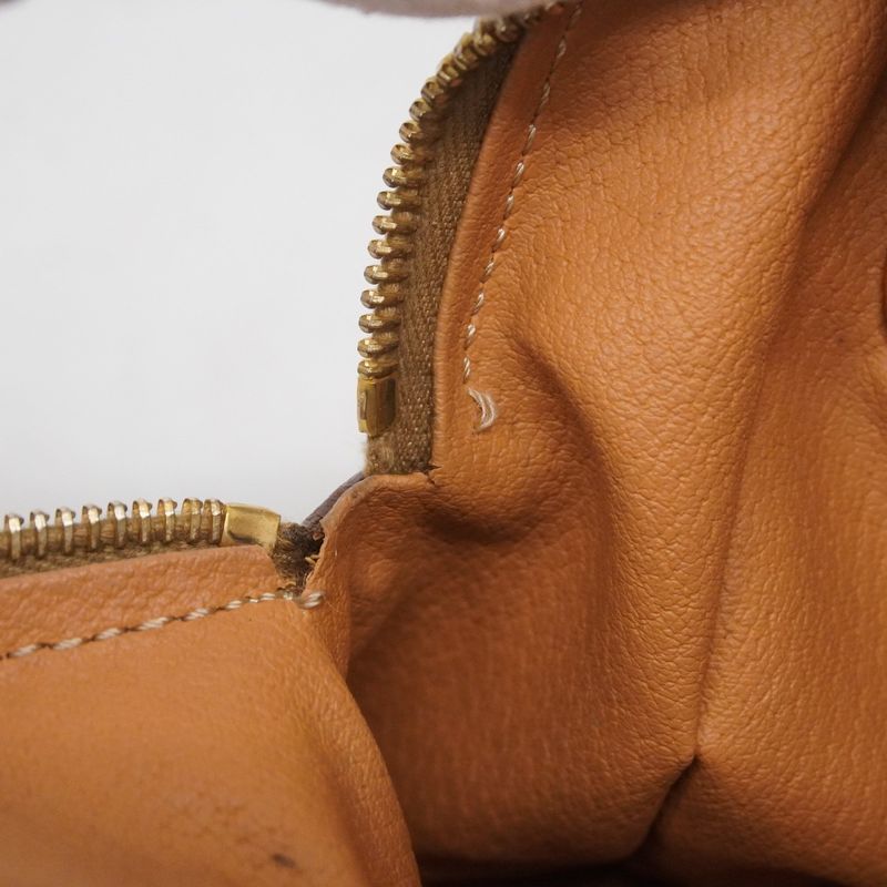 Celine Handbag Macadam PVC Brown Gold Hardware Women