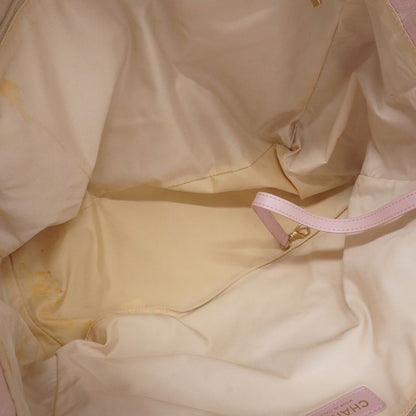 Chanel Tote New Travel Nylon Pink Chien Pan Gold Hardware Women's