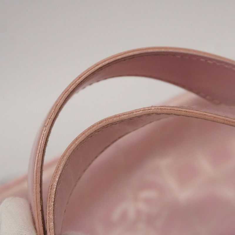 Chanel Tote New Travel Nylon Pink Chien Pan Gold Hardware Women's