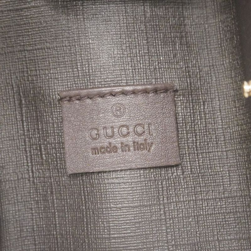 Gucci Key Case GG Supreme 212111 PVC Brown Chien Pan Gold Hardware Men Women