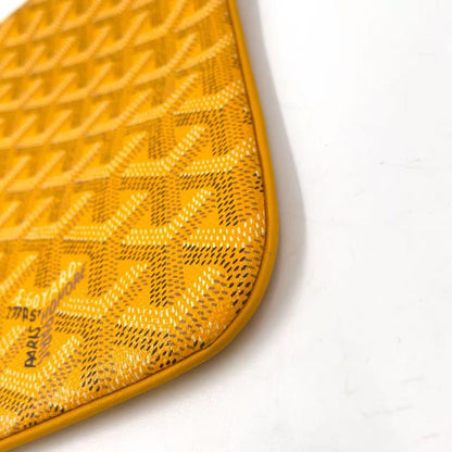 Goyard Senna Clutch Mm Leather Yellow X Multicolor Clutch Bag Silver