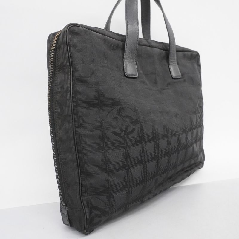 Chanel Handbag New Travel Nylon Black Cles Deuce