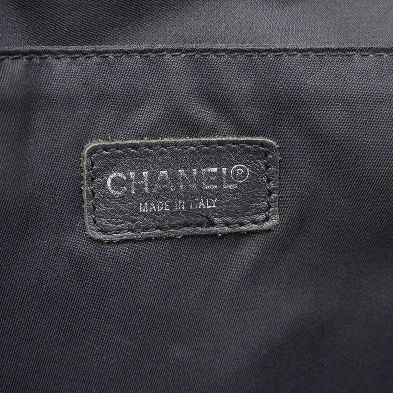 Chanel Handbag New Travel Nylon Black Cles Deuce