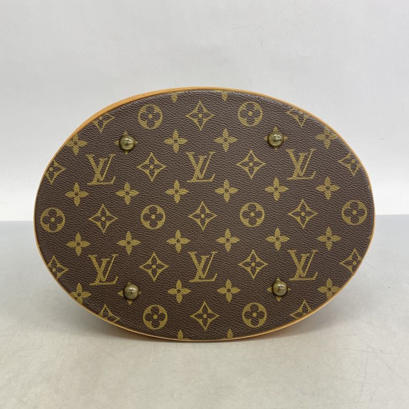Louis Vuitton Tote Bag Monogram Bucket GM M42236 Brown Ladies