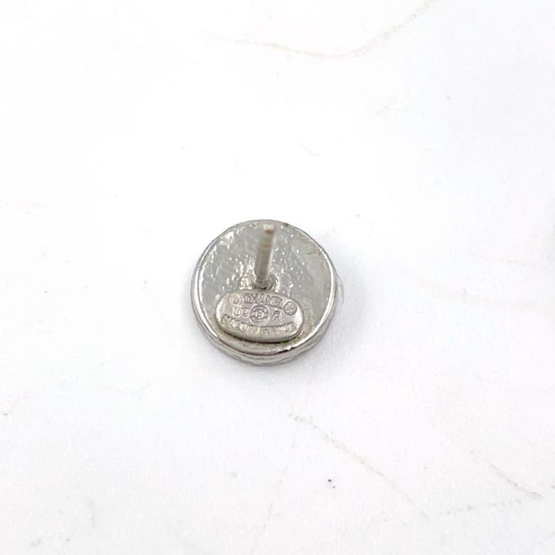 Chanel Coco Mark Sv925 Earrings Silver