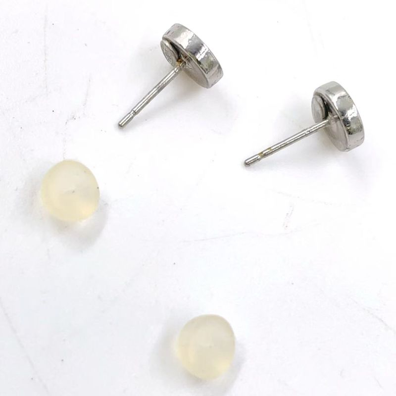 Chanel Coco Mark Sv925 Earrings Silver