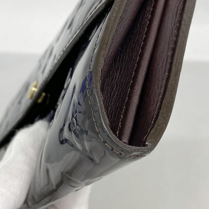Louis Vuitton Vernis Portefeuille Sarah M93524 Amarante Women's Long Wallet