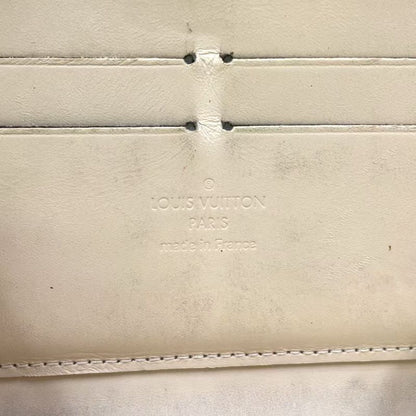 Louis Vuitton Zippy Round Zipper Enamel Leather Yellow Wallet Gold M90142