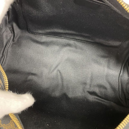 Celine Handbag Macadam PVC Black Gold Hardware Women