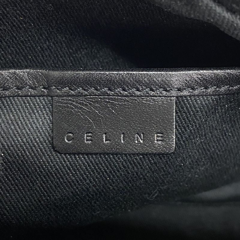 Celine Handbag Macadam PVC Black Gold Hardware Women