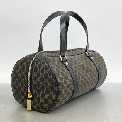 Celine Handbag Macadam PVC Black Gold Hardware Women