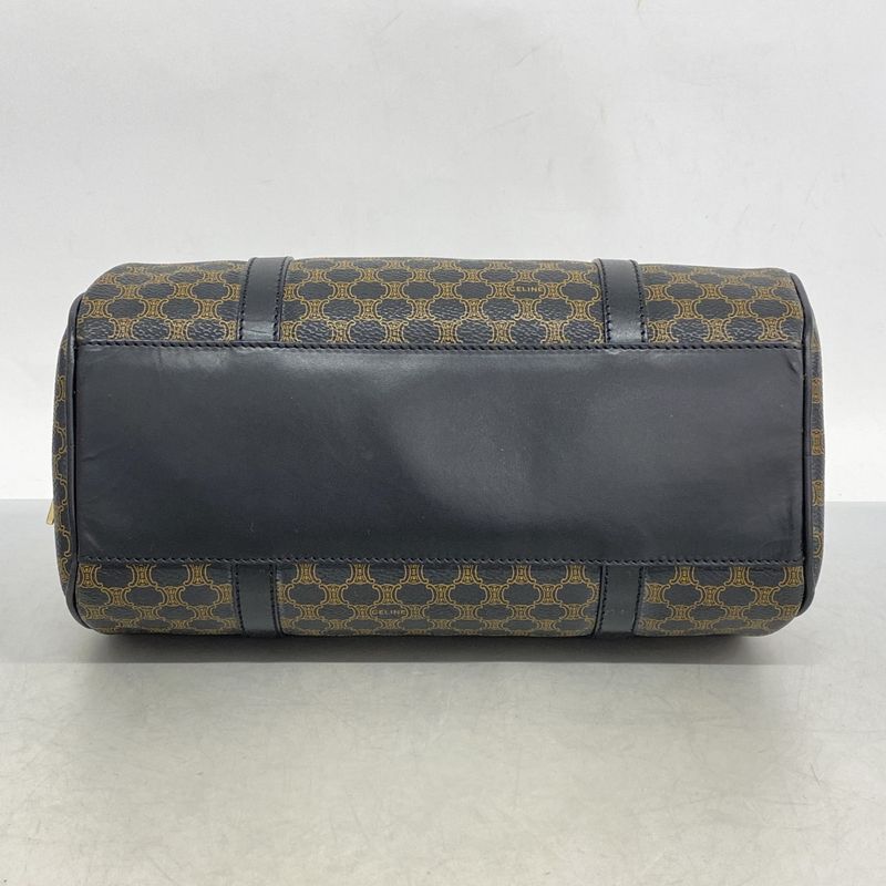 Celine Handbag Macadam PVC Black Gold Hardware Women