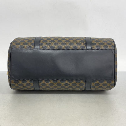 Celine Handbag Macadam PVC Black Gold Hardware Women