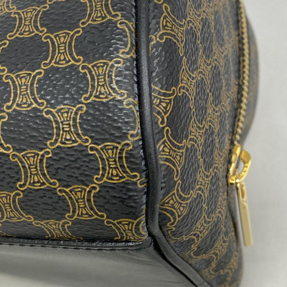 Celine Handbag Macadam PVC Black Gold Hardware Women