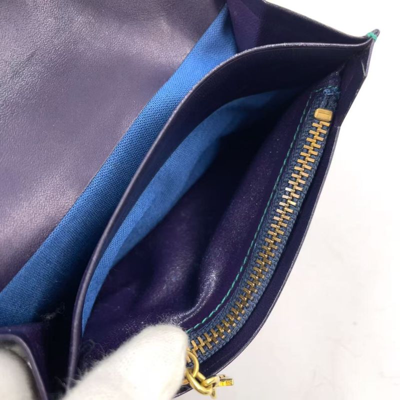 YVES Saint Laurent Bifold Leather Multicolor Wallet