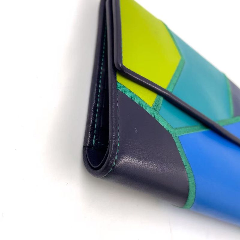 YVES Saint Laurent Bifold Leather Multicolor Wallet