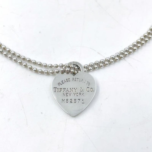 Tiffany & Co Return To Heart Tag Pendant Sv925 Silver Necklace