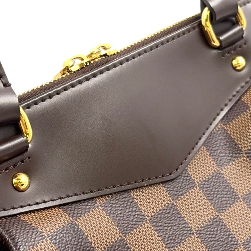 Louis Vuitton Westminster PM Damier Ebene Damier Ebene Leather × PVC Brown Tote