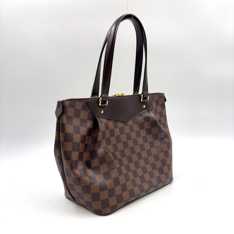 Louis Vuitton Westminster PM Damier Ebene Damier Ebene Leather × PVC Brown Tote