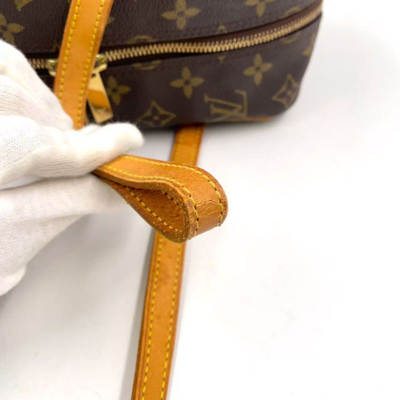 Louis Vuitton Cité MM Monogram Leather × PVC Brown Shoulder Bag Gold M51182