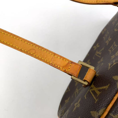Louis Vuitton Cité MM Monogram Leather × PVC Brown Shoulder Bag Gold M51182