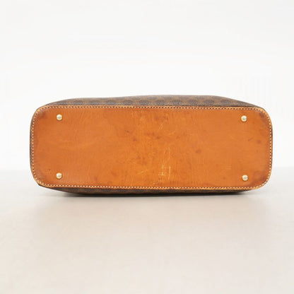 Celine Handbag Macadam PVC Brown Gold Hardware Women