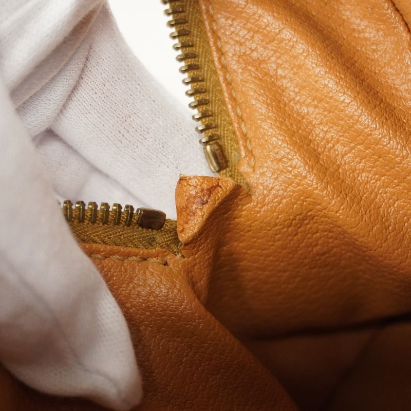 Celine Handbag Macadam PVC Brown Gold Hardware Women