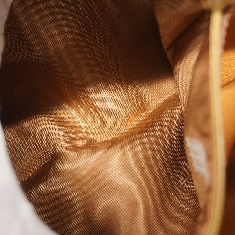 Celine Handbag Macadam PVC Brown Gold Hardware Women