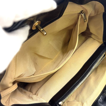 Chanel Matelasse In The Mix Chain 16th 2way Tote Bag Calf Black And Beige