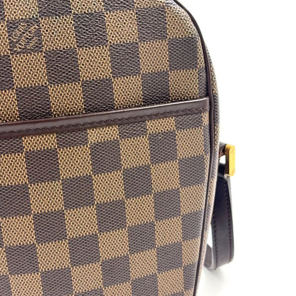 Louis Vuitton Ipanema PM Damier Ebene Damier Ebene Leather × PVC Brown Shoulder