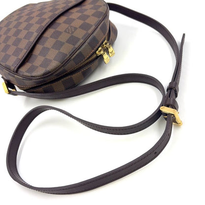 Louis Vuitton Ipanema PM Damier Ebene Damier Ebene Leather × PVC Brown Shoulder