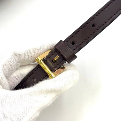 Louis Vuitton Ipanema PM Damier Ebene Damier Ebene Leather × PVC Brown Shoulder