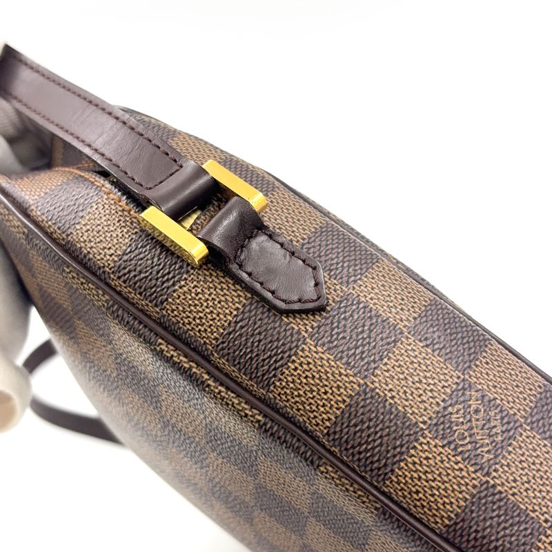 Louis Vuitton Ipanema PM Damier Ebene Damier Ebene Leather × PVC Brown Shoulder