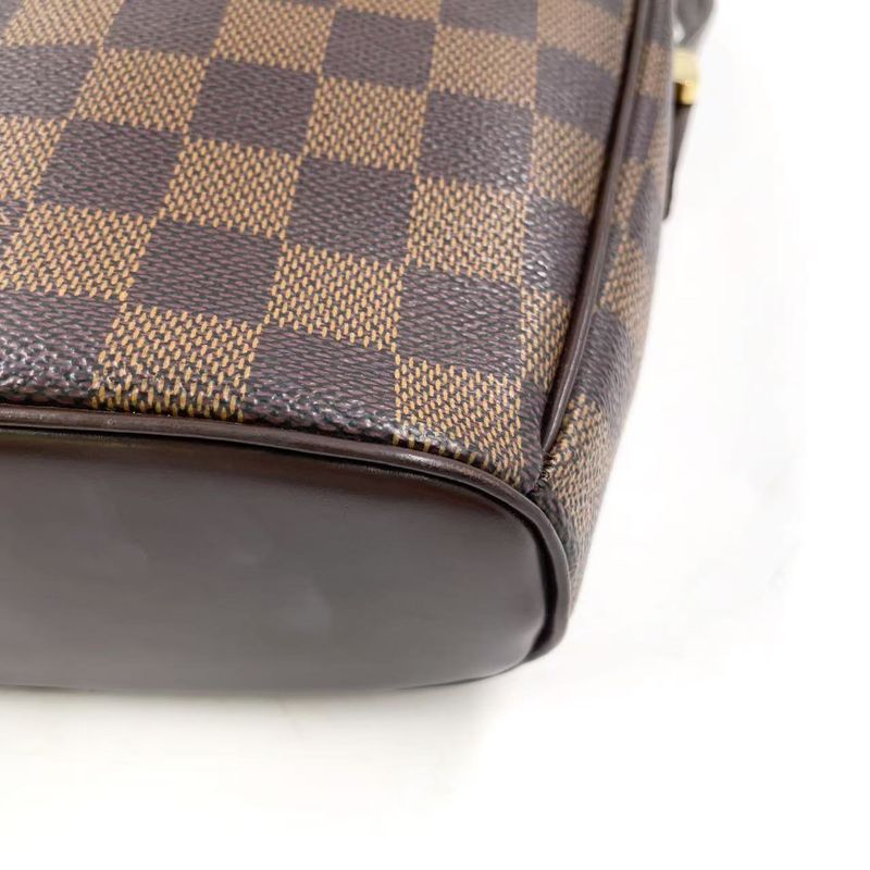 Louis Vuitton Ipanema PM Damier Ebene Damier Ebene Leather × PVC Brown Shoulder