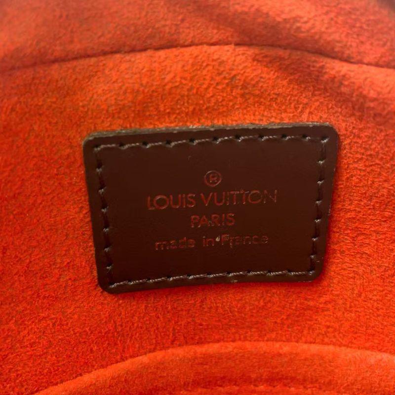 Louis Vuitton Ipanema PM Damier Ebene Damier Ebene Leather × PVC Brown Shoulder