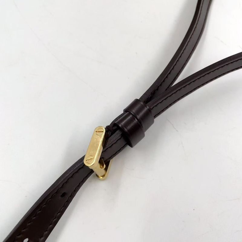 Louis Vuitton Ipanema PM Damier Ebene Damier Ebene Leather × PVC Brown Shoulder