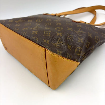 Louis Vuitton Cabas Piano Monogram Leather X PVC Brown Tote Bag Gold M51148